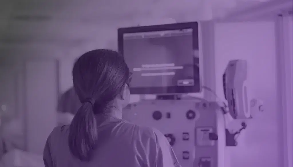 Doctor checking on IDP