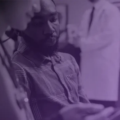 healthcare professionals discussing workflow